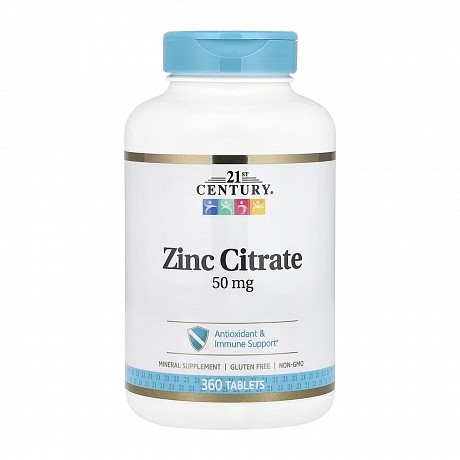 Zinc Citrate 50 mg - 360 tabs ( Цитрат цинку ) - 65 - Molodo