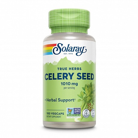 Celery Seed 1010mg - 100 vcaps (Насіння селери Solaray) - 65 - Molodo
