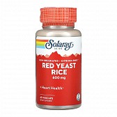 Red Yeast Rice 600mg - 45 vcaps (Червоний дріжджовий рис Solaray) - 76 - Molodo