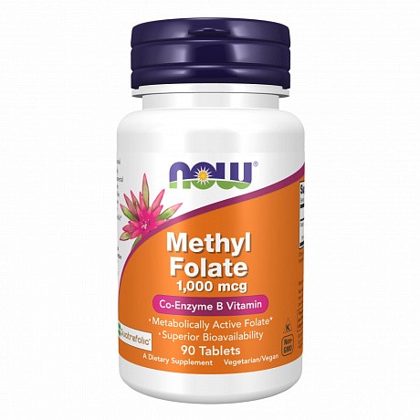 Methyl Folate 1000mcg - 90 tabs (Метилфолат) - 64 - Molodo