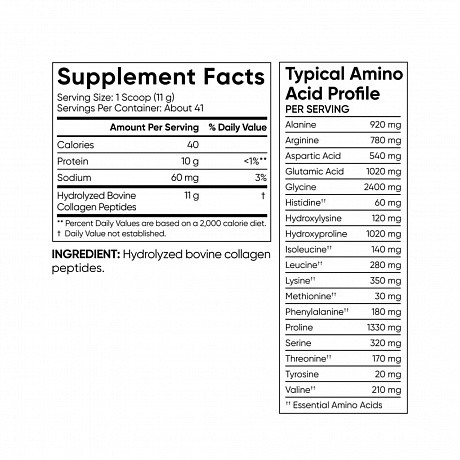 Collagen Peptides - 454g Unflavored (Пептиды коллагена) - 65 - Molodo