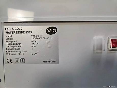 Кулер для води VIO X101-FN  белый, без охлаждения - 66 Кулер для води VIO X101-FN  белый, без охлаждения - 66 - Molodo