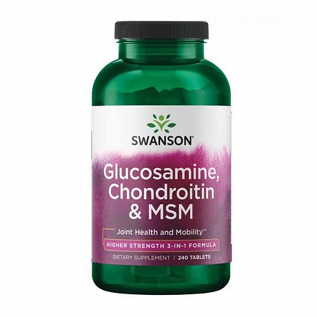 Glucosamine Chondroitin & Msm - Higher Strength 240 tabs (Глюкозамін хондроїтин) - 64 - Molodo
