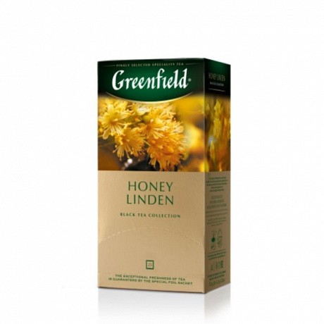 Чай чорний Honey Linden Greenfield (25 пак.) - 58 - Molodo