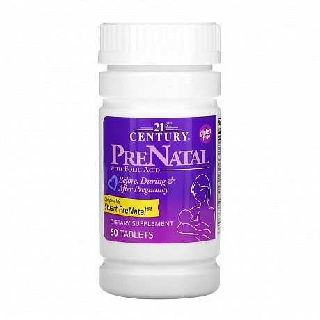 PreNatal - 60 tabs (Комплекс з фолієвою кислотою для вагітних) - 64 - Molodo