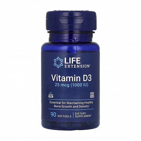 Vitamin D3 25 mcg (1000 IU) - 90 softgels (Витамин D3) - 64 - Molodo