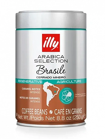Кофе в зернах ILLY Brasile Cerrado Mineiro жестяная банка 250 г - 59 - Molodo
