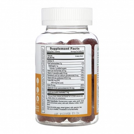 B Complex + Vitamin C Adult - 60 gummies (Комплекс вітамінів B і C для енергії та імунної підтримки) - 65 - Molodo