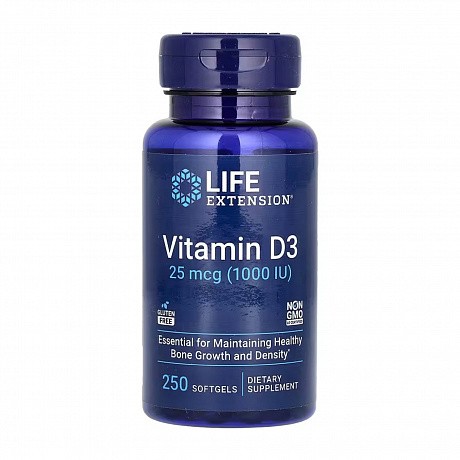 Vitamin D3 25 mcg (1000 IU) - 250 softgels (Витамин D3) - 64 - Molodo