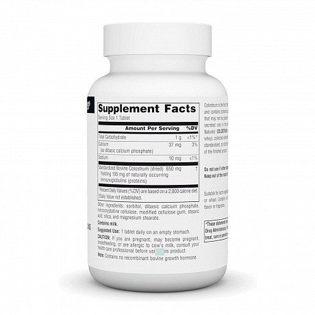 Colostrum 650 mg - 30 tabs (Source Naturals Молозиво 650 мг, 30 таблеток) - 65 - Molodo