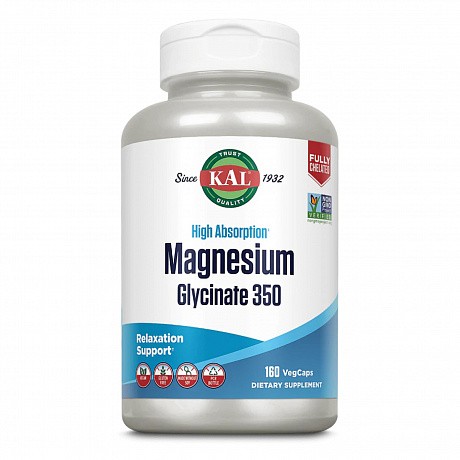 Magnesium Glycinate 350 - 160 veg caps (Магнію гліцинат) - 64 - Molodo
