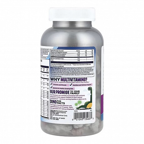 MultiSaurus - 180 chewables Berry Grape Orange (Мультивитамины для детей) - 67 - Molodo
