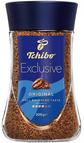 Кава розчинна сублімована Tchibo Exclusive (Чибо Ексклюзив) 200 г (скляна банка) - 60 - Molodo