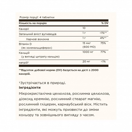 Calcium Citrate with Vitamin D3 - 240 tabs (Солгар цитрат кальция с витамином D3 - 65 - Molodo