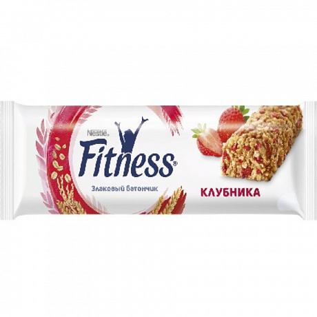 Батончик-мюсли Fitness Nestle с цельными злаками и клубникой, 23,5 г - 58 - Molodo