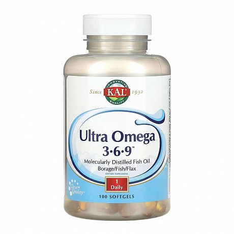 Ultra Omega 3-6-9 1200mg - 100 softgels (Омега 3-6-9) - 64 - Molodo
