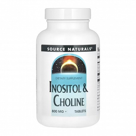 Inositol & Choline 800mg - 50 tabs (Source Naturals Інозитол і холін в одній таблетці) - 66 - Molodo