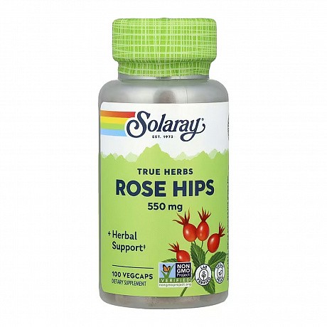 Rose Hips Fruit 550mg - 100 veg caps (Плоди шипшини) - 63 - Molodo