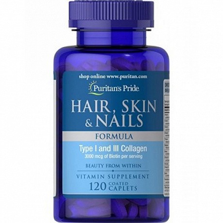 Hair Skin and Nails Formula Type 1 and 3 Collagen - 60 caps (Формула для волос, ногтей и кожи) - 66 - Molodo