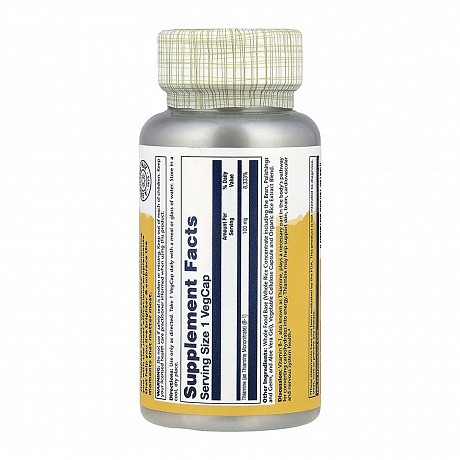Vitamin B-1 100mg - 100 vcaps (Витамин Б1 Тиамин Solaray) - 66 - Molodo