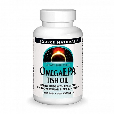 OmegaEPA™ Fish Oil 1000mg - 100 softgels (Source Naturals Рыбий жир с морскими жирными кислотами) - 66 - Molodo