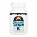 Vitamin K 500 mcg - 100 tabs (Source Naturals Витамин K 500 мкг, 100 таблеток) - 60 - Molodo