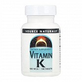 Vitamin K 500 mcg - 100 tabs (Source Naturals Витамин K 500 мкг, 100 таблеток) - 75 - Molodo