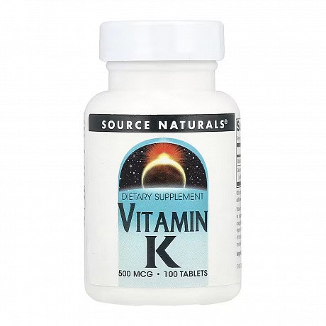 Vitamin K 500 mcg - 100 tabs (Source Naturals Витамин K 500 мкг, 100 таблеток) - 64 - Molodo