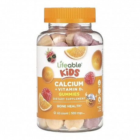 Calcium + Vitamin D Kids - 60 gummies (Кальций и витамин D3) - 64 - Molodo