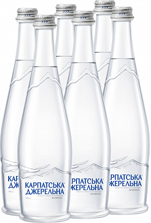 Карпатська Джерельна  0,5 л вода негазована, у склі, 6 шт. - 59 - Molodo