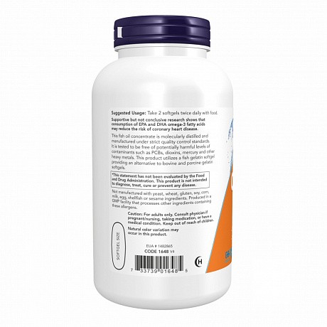 Omega-3 FO 1000mg 180/120 Fish Gelatin - 200 sgels (Омега-3) - 67 - Molodo
