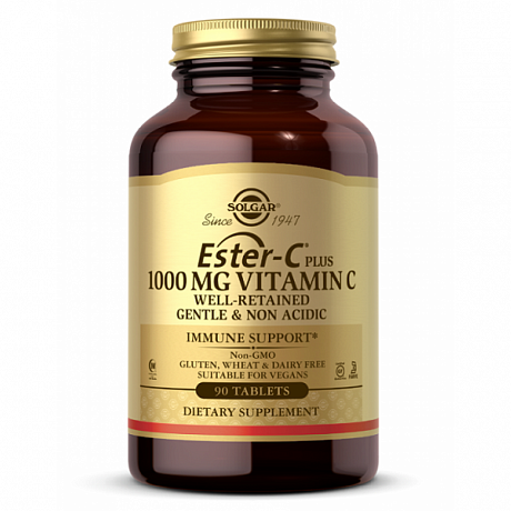 Ester-C Plus Veg 1000mg - 90 tabs (Solgar витамин C с биофлавоноидами в таблетках) - 63 - Molodo