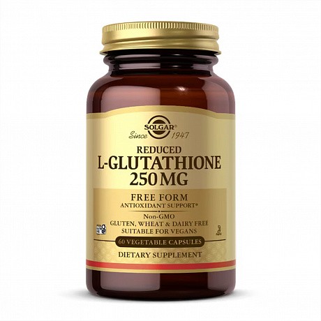 Reduced L-Glutathione 250 mg - 60 caps (Solgar восстановлен глутатион в капсулах) - 66 - Molodo