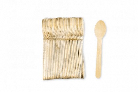 Ложка деревянная столова 160мм  (100шт) - 58 - Molodo