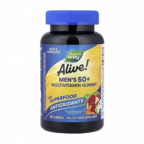 Men's 50+ Multivitamin - 60 gummies (Мультивитамины для мужчин 50+) - 63 - Molodo