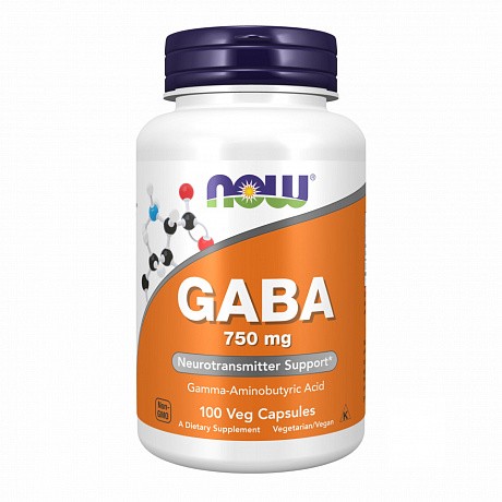 GABA 750mg - 100 veg caps, Гамма-аміномасляна кислота (ГАМК) - 65 - Molodo