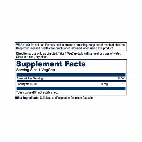 Pure CoQ10 30mg - 60 vcaps (Коензим Q-10) - 65 - Molodo