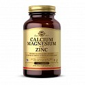Calcium Magnesium Plus Zinc - 100 tabs (Solgar кальцій, магній та цинк у таблетках - 60 - Molodo