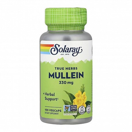 Mullein Leaf 330mg - 100 vcaps (Листья коровяка Solaray) - 63 - Molodo