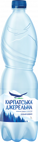 Карпатська Джерельна 1 л вода газована, 6 шт. - 60 - Molodo