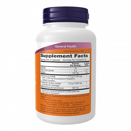 Glucosamine & Chondroitin with MSM - 90 veg caps (Глюкозамін та Хондроїтин з МСМ) - 65 - Molodo