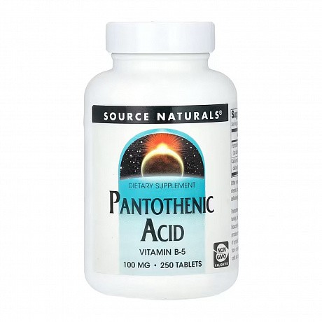 Pantothenic Acid 100 mg - 250 tabs (Пантотенова кислота) - 65 - Molodo