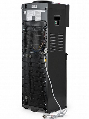 Кулер для води HotFrost V400BS чорний з сріблястим, з шафкою-холодильником, компресорне охолодження - 83 - Molodo