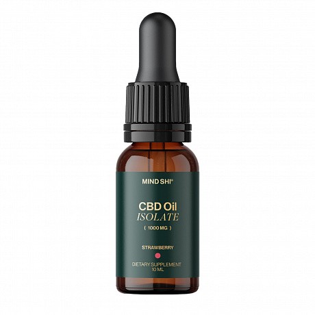 CBD Oil Isolate 1000 mg Strawberry - 10 ml (Ізолят канабідіолу зі смаком полуниці) - 76 - Molodo