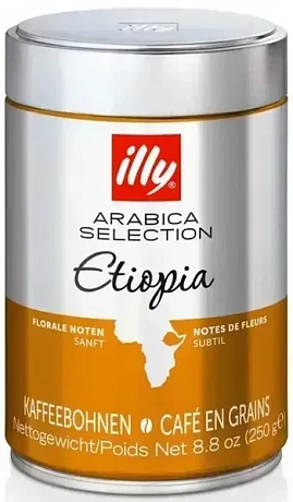 Кофе в зернах ILLY Ethiopia arabica selection жестяная банка 250 г - 58 - Molodo