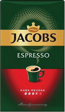 Кава мелена Jacobs Monarch Espresso (Якобс Монарх Еспресо) темне обсмаження 230 г (пакет) - 72 - Molodo