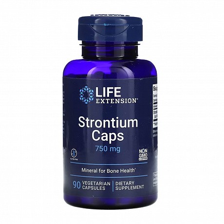 Strontium Caps 750 mg - 90 veg caps (Стронцій) - 64 - Molodo
