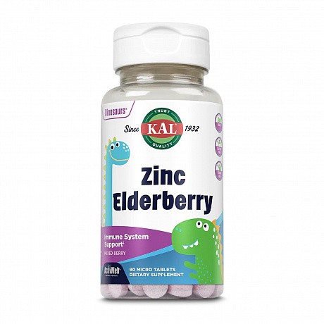 Zinc Elderberry 5mg - 90 tabs Berry (Цинк з бузиною) - 65 - Molodo