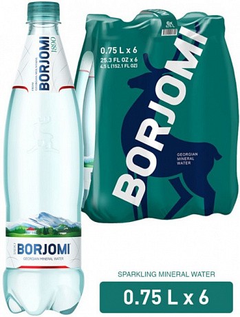 Borjomi 0,75 л вода газированная, 6 шт. - 58 - Molodo