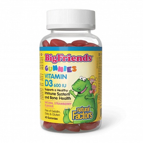 BigFriends Vitamin D3 Gummies 600 IU - 60 gummies (Витамин D ) - 64 - Molodo